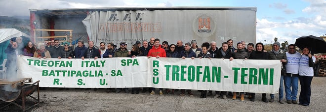 Treofan manifestazione lavoratori