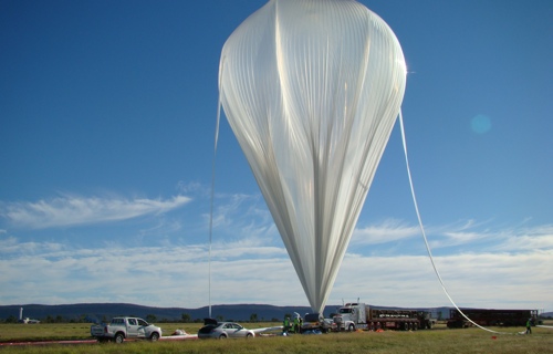Inflation of the balloon with helium