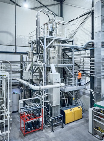 Poly recycling solid stater