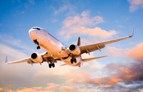 aereo in volo
