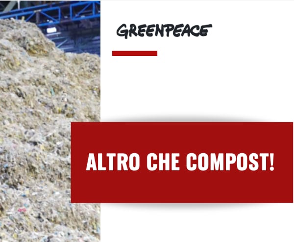 greenpeace report plastica compostabile