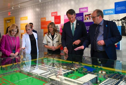 Lego apertura lavori stabilimento Virginia