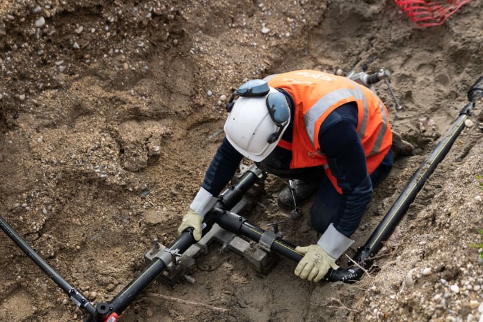 posa tubi gas in hdpe bio attribuito fornito da Ineos