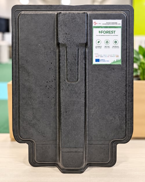 cover batteria in bicomposito progetto Forest