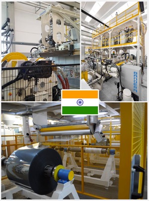 Bandera foglia PET per India