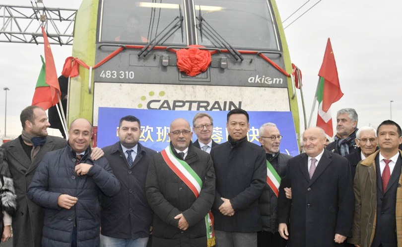 Primo treno riretto Italia Cina